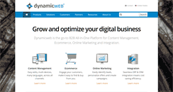 Desktop Screenshot of dynamicwebusa.com